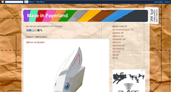 Desktop Screenshot of blog.madeinpaperland.ru